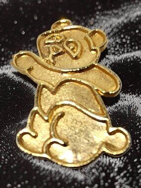 Vintage Beatrix Brushed Gold Tone Panda Bear Brooch